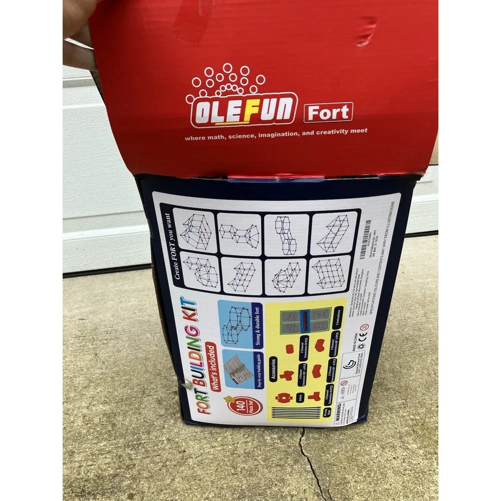 Build-A-Fort DIY By Olefun 140 Piece Set STEAM Experience NEW